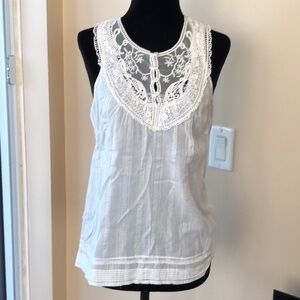 VERO MODA Lace Sleeveless Cotton tank